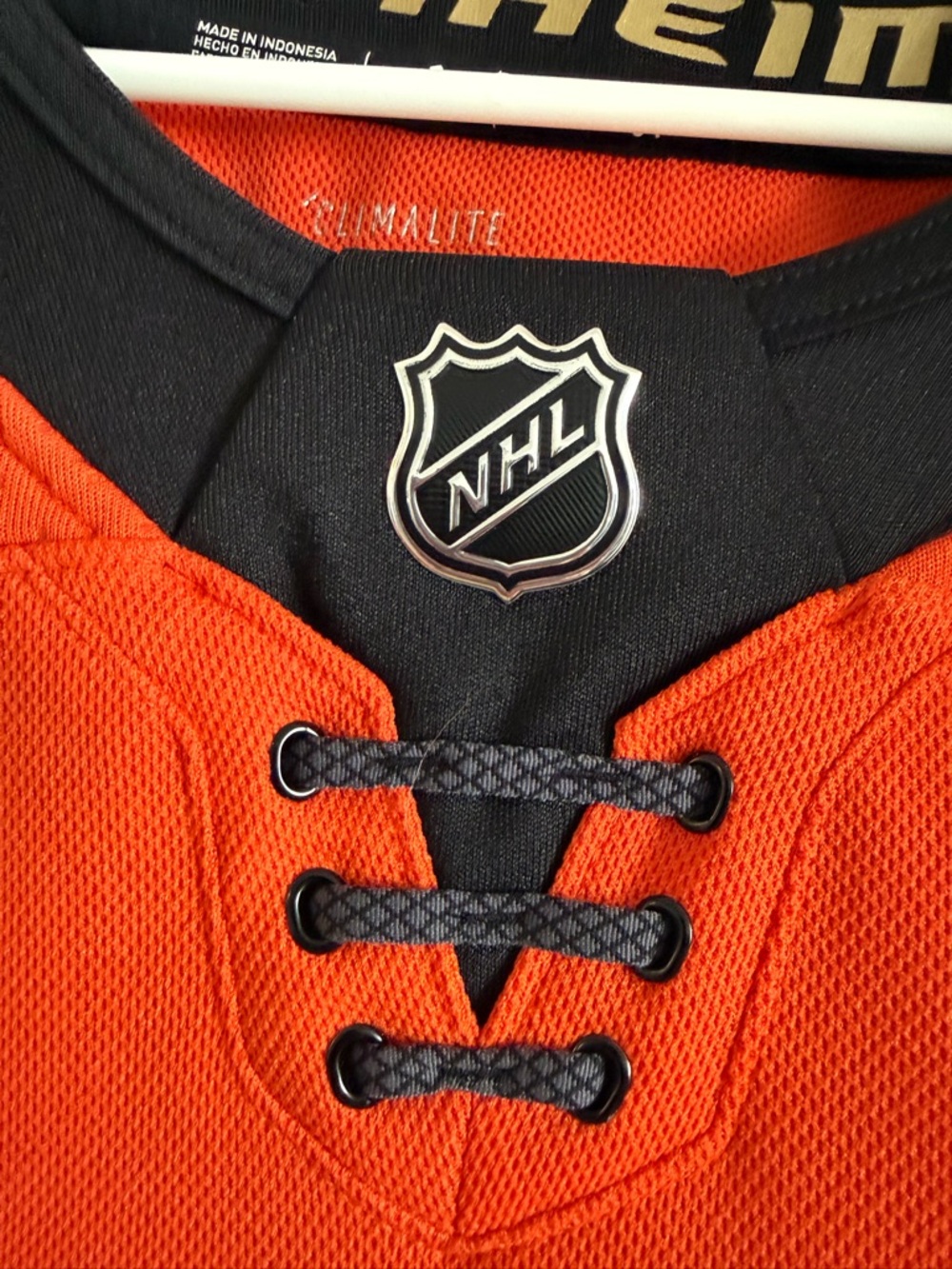 NHL Anaheim Ducks Orange and Black Hockey Jersey size 54 XL- NWOT - Picture 6 of 8